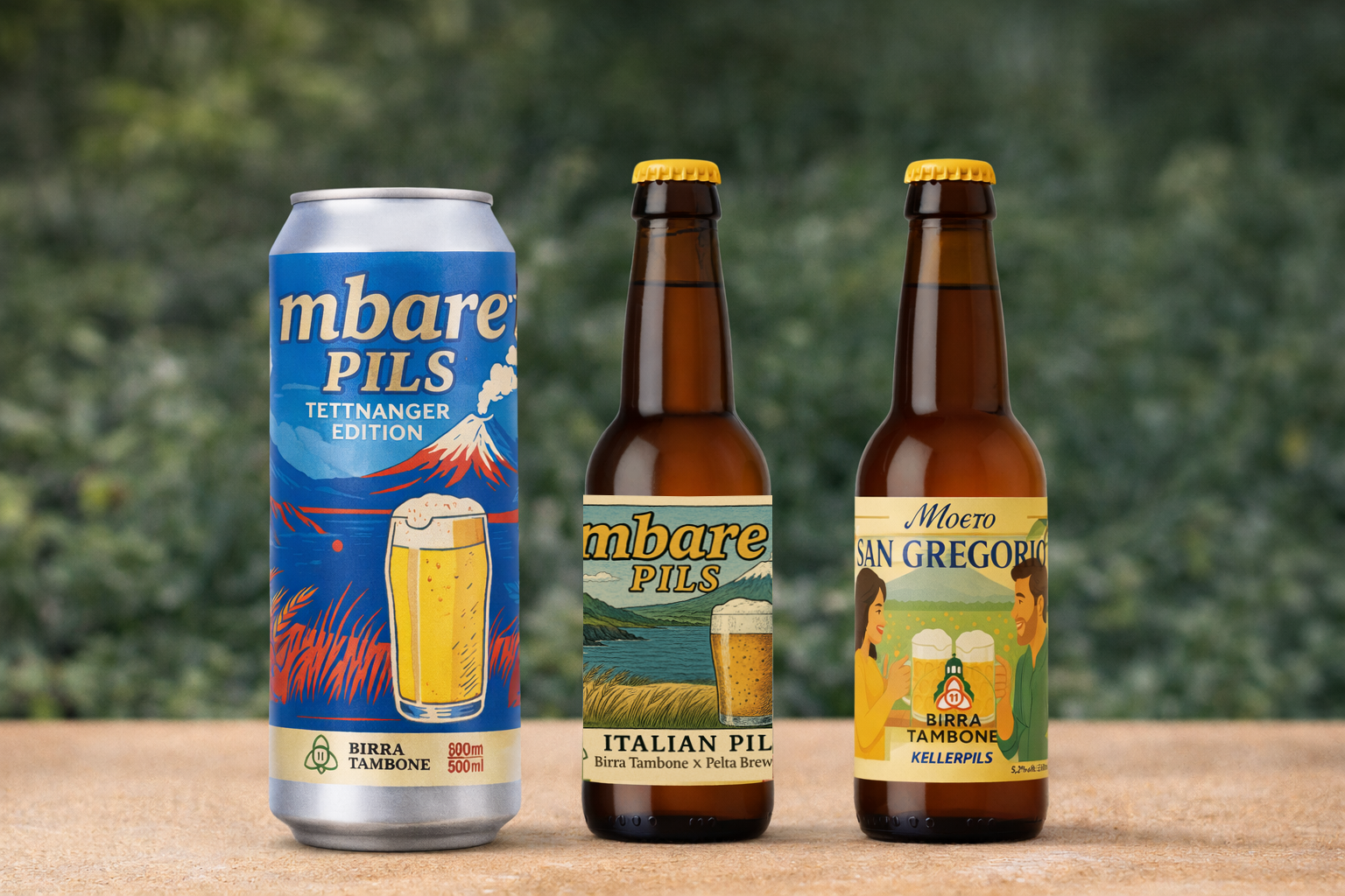 Le birre artigianali  offerte da Birra Tambone in bottiglia e lattina